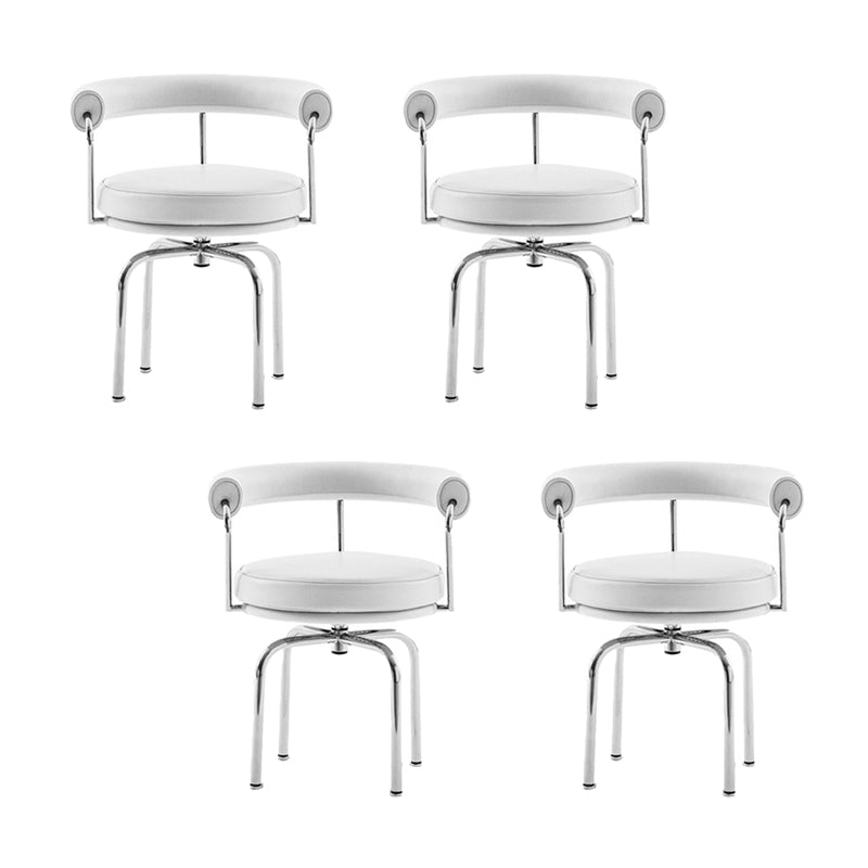 Modern Arm Dining Chair Upholstered Open Back Dining Chair for Dining Room