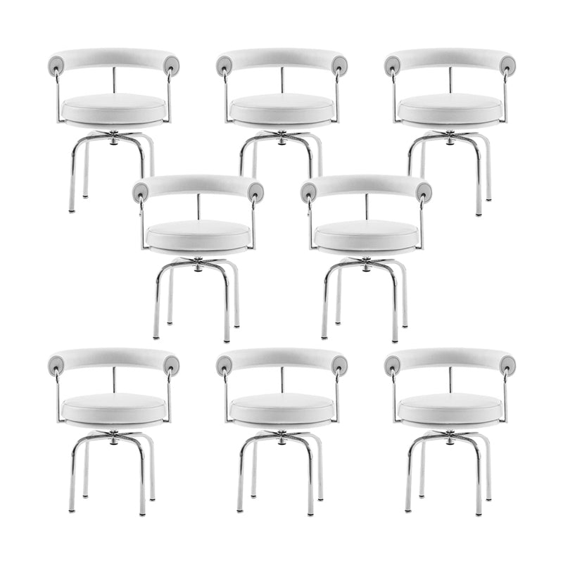 Modern Arm Dining Chair Upholstered Open Back Dining Chair for Dining Room