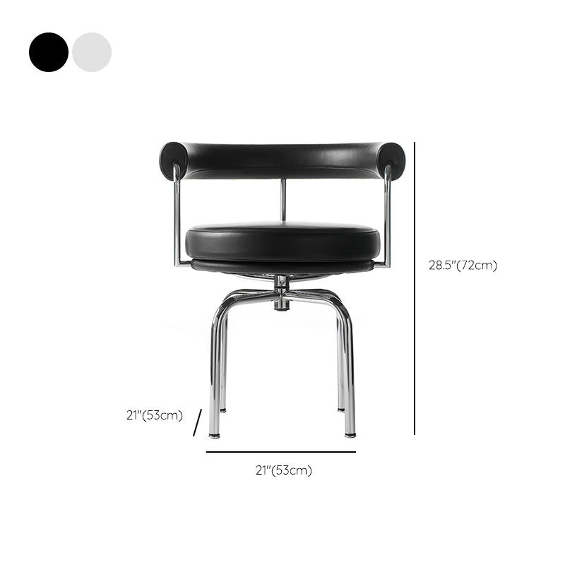 Modern Arm Dining Chair Upholstered Open Back Dining Chair for Dining Room