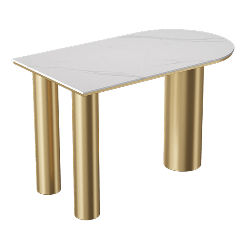 Glam Rectangle Stone Counter Table 1/5 Pieces Bar Table Set for Living Room