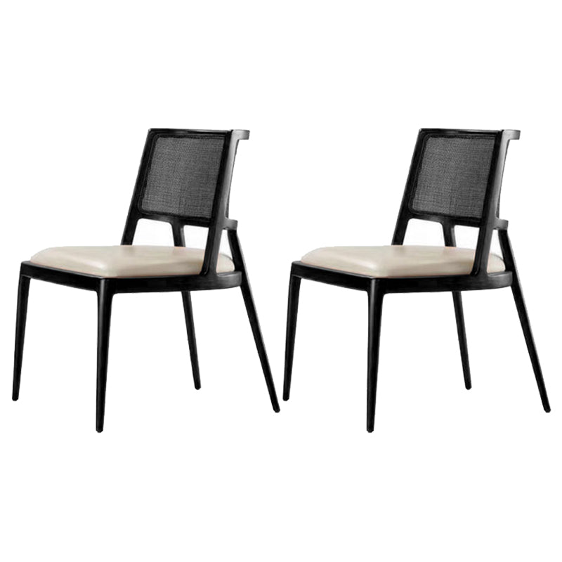 Contemporary Style Chair Wood Open Back Dining Room Chair for Dining Room
