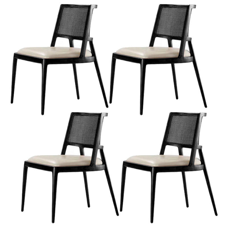 Contemporary Style Chair Wood Open Back Dining Room Chair for Dining Room