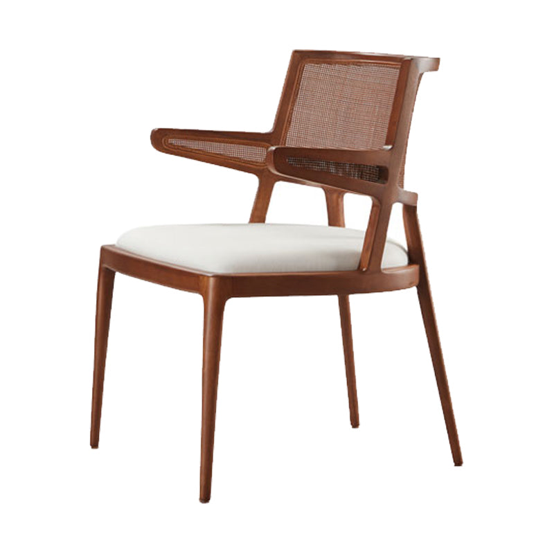 Contemporary Style Chair Wood Open Back Dining Room Chair for Dining Room