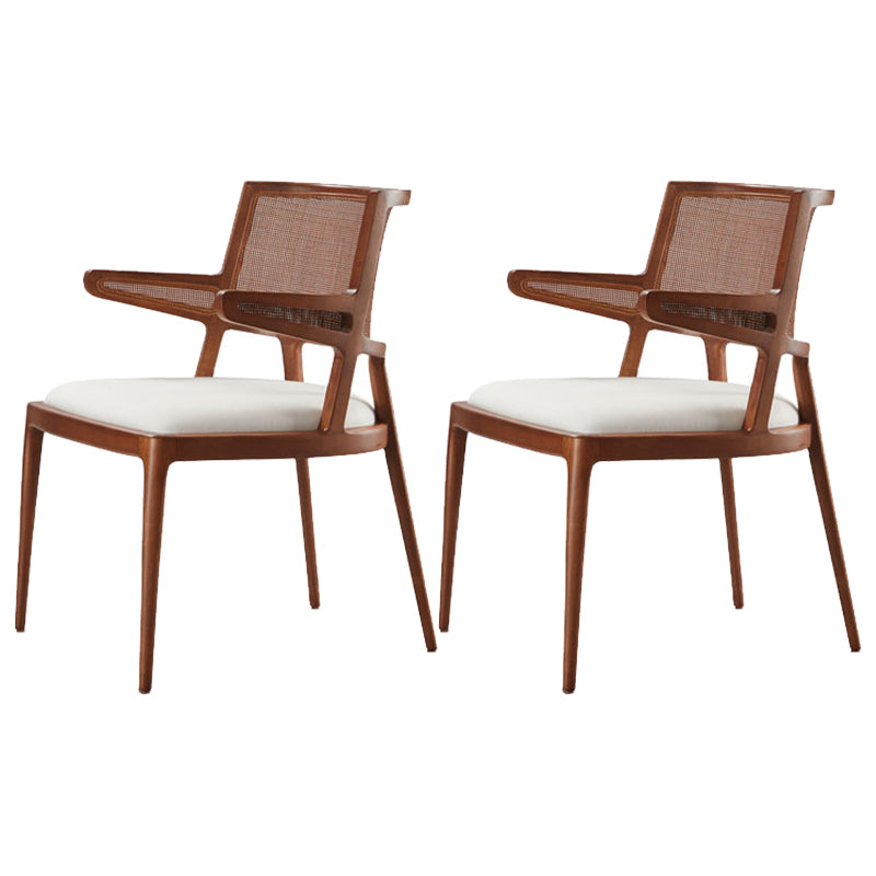 Contemporary Style Chair Wood Open Back Dining Room Chair for Dining Room
