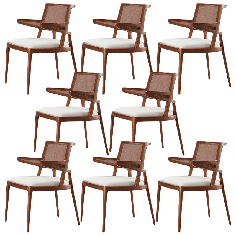 Contemporary Style Chair Wood Open Back Dining Room Chair for Dining Room