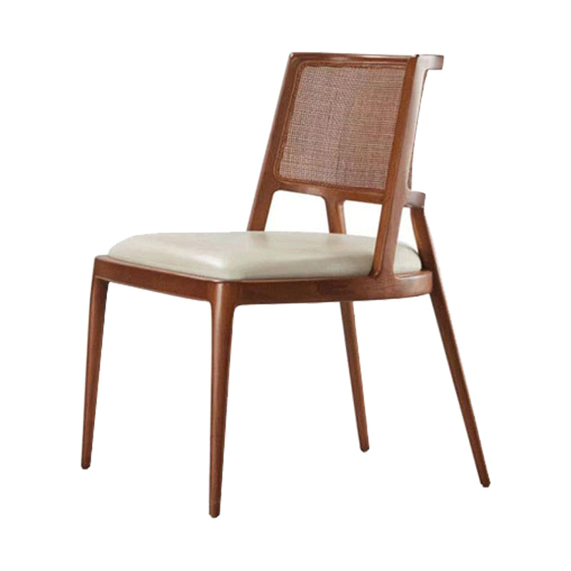 Contemporary Style Chair Wood Open Back Dining Room Chair for Dining Room