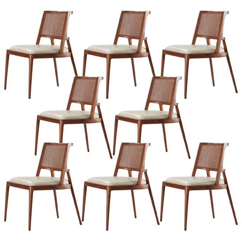 Contemporary Style Chair Wood Open Back Dining Room Chair for Dining Room