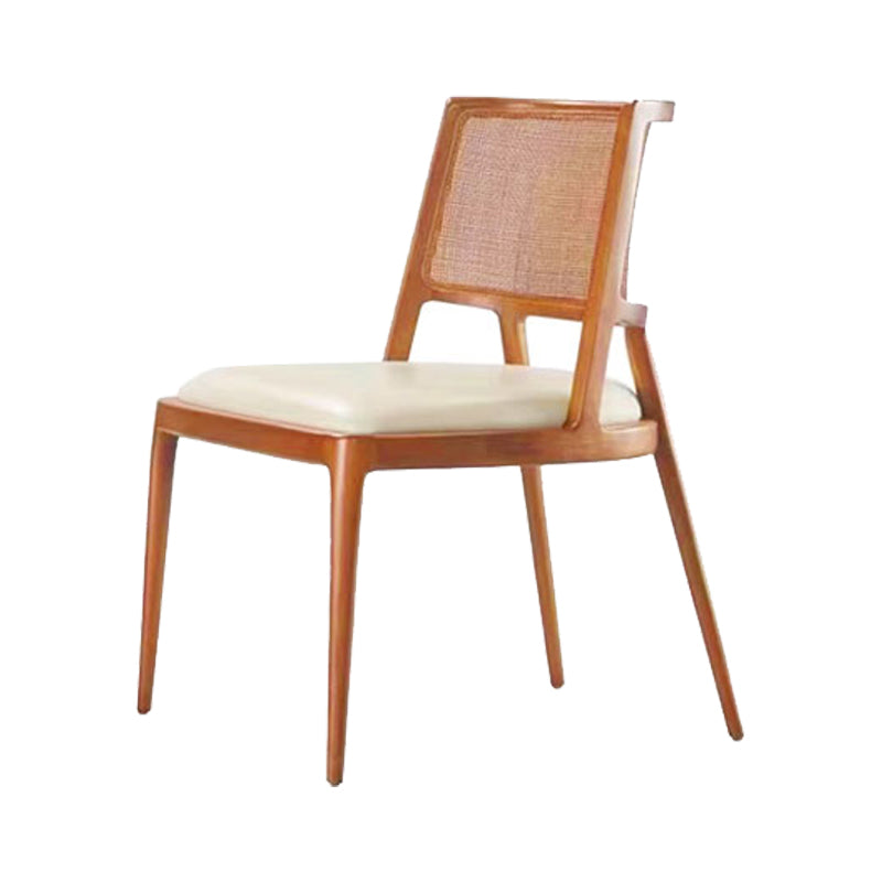 Contemporary Style Chair Wood Open Back Dining Room Chair for Dining Room