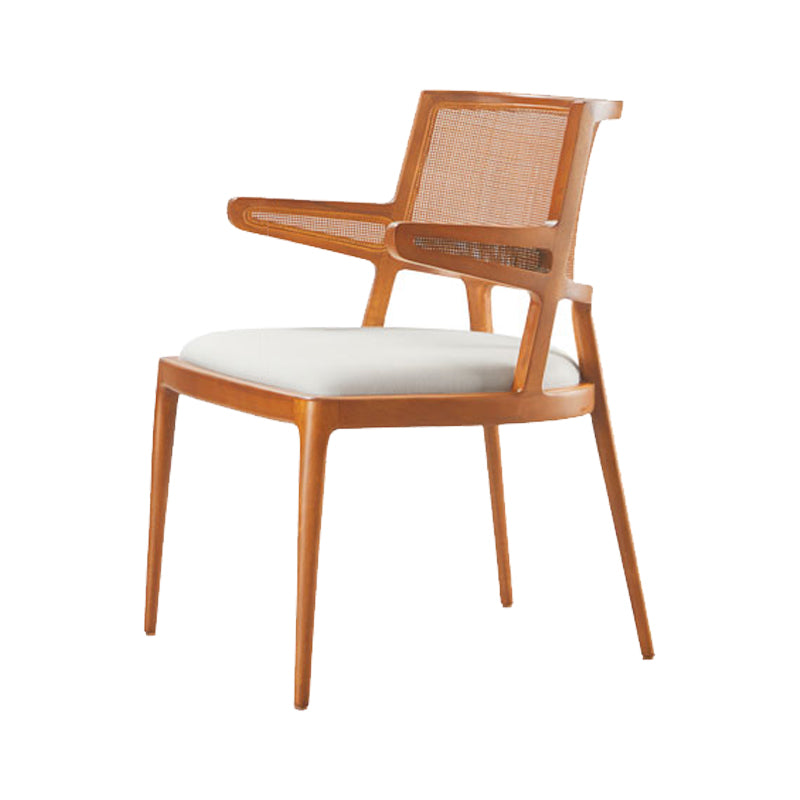 Contemporary Style Chair Wood Open Back Dining Room Chair for Dining Room