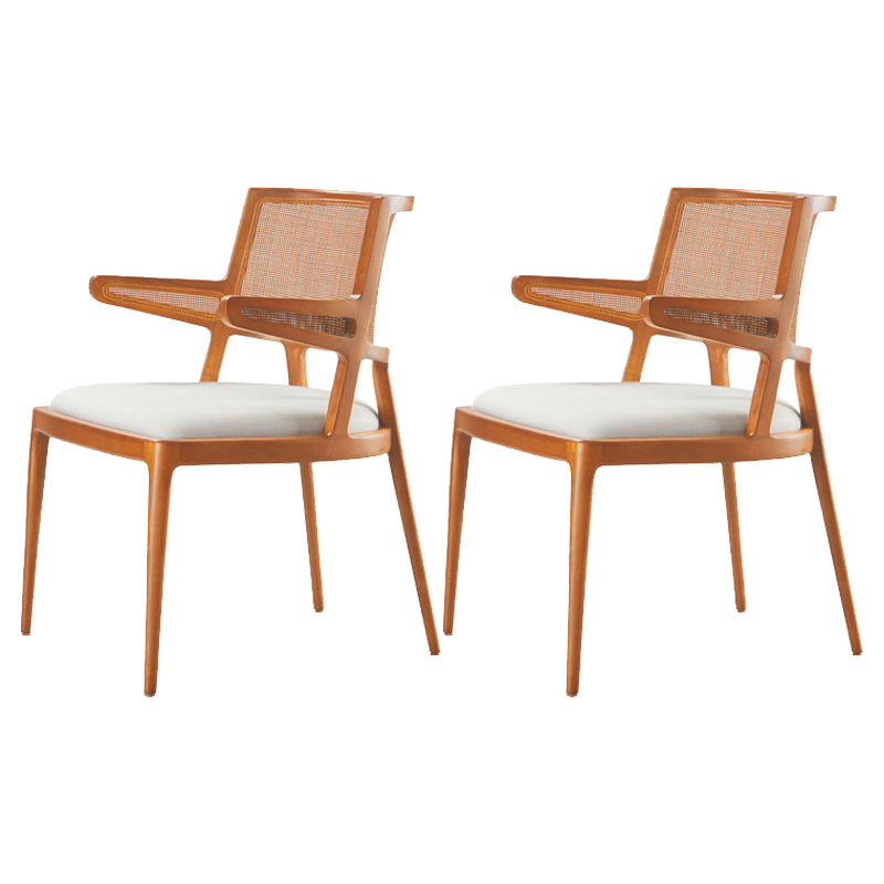 Contemporary Style Chair Wood Open Back Dining Room Chair for Dining Room