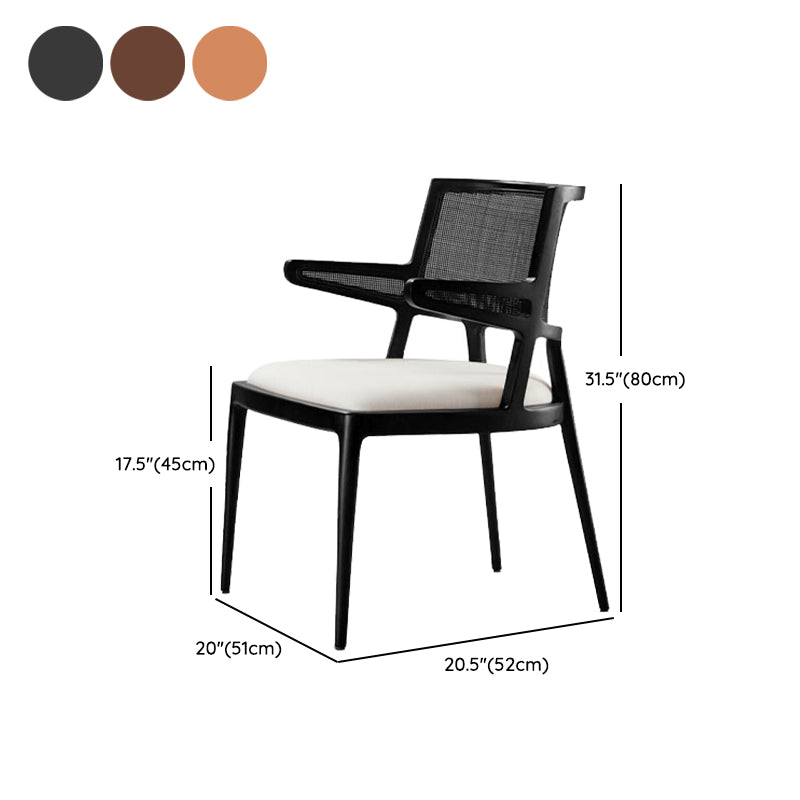 Contemporary Style Chair Wood Open Back Dining Room Chair for Dining Room