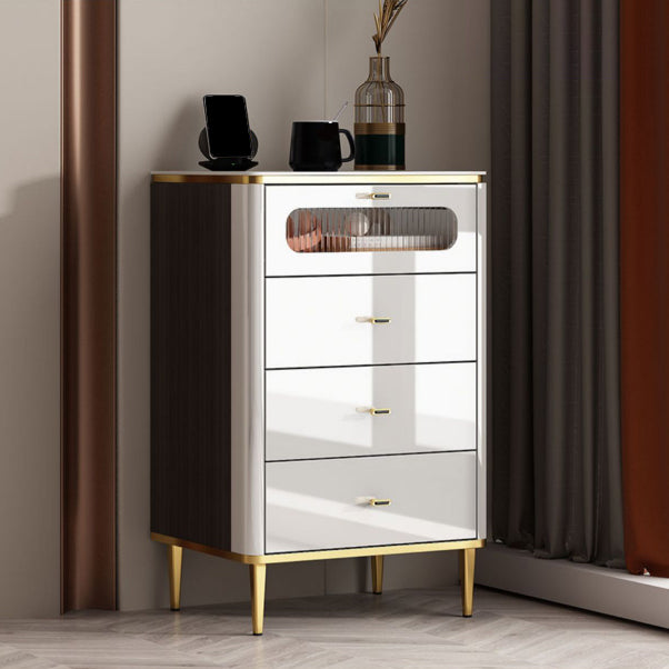 Classic Glam Dresser Stone Storage Chest Dresser with Drawers