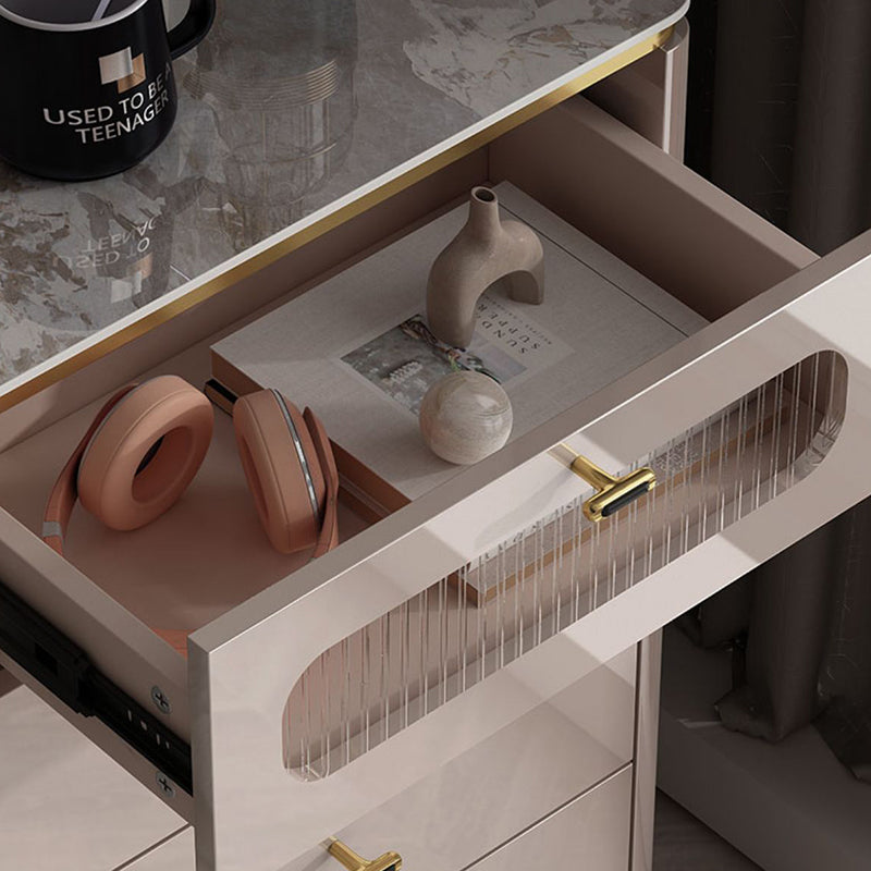 Classic Glam Dresser Stone Storage Chest Dresser with Drawers