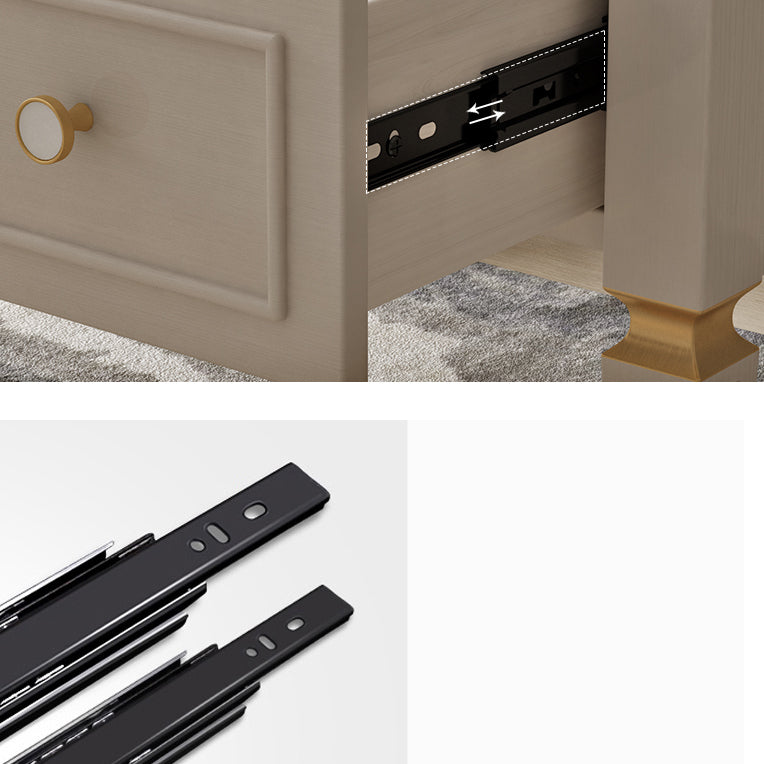 Classic Glam Chest Wooden Storage Chest Dresser with Drawers