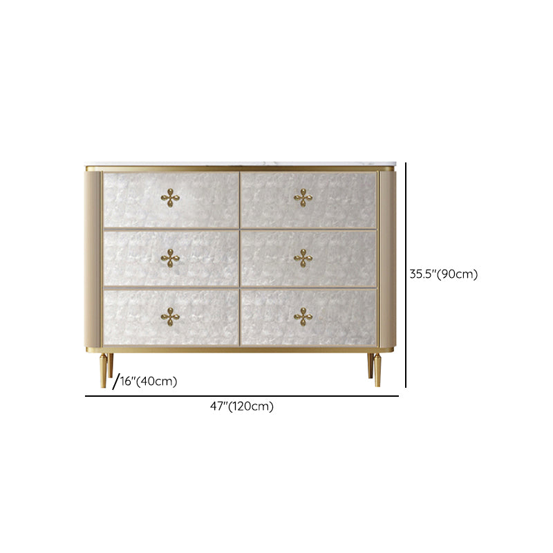 Modern Storage Chest Gold Storage Chest Dresser with Drawers