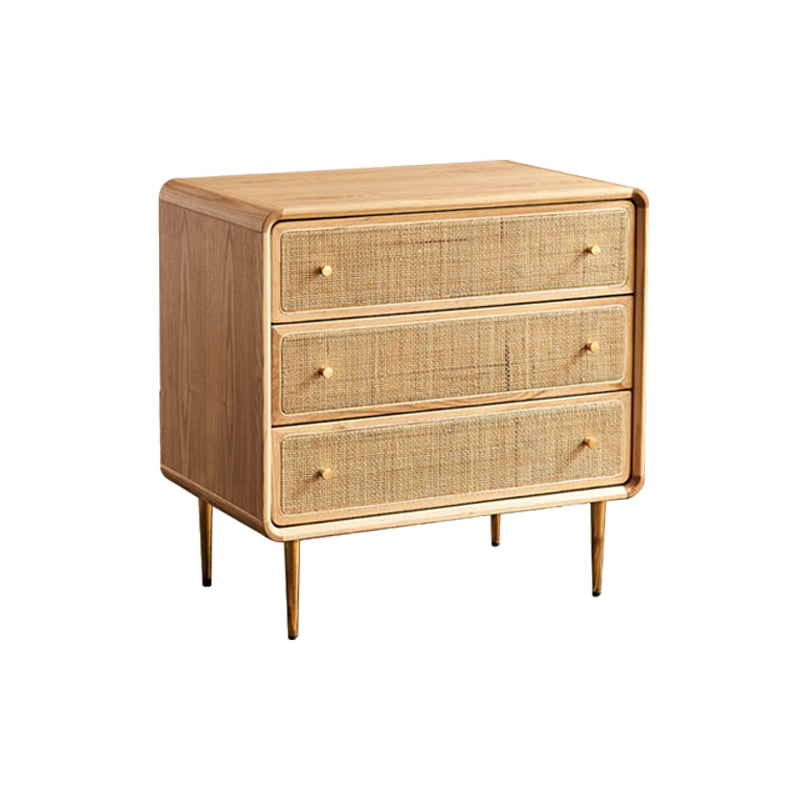 Glam Storage Chest Dresser Solid Wood Storage Chest with Drawers