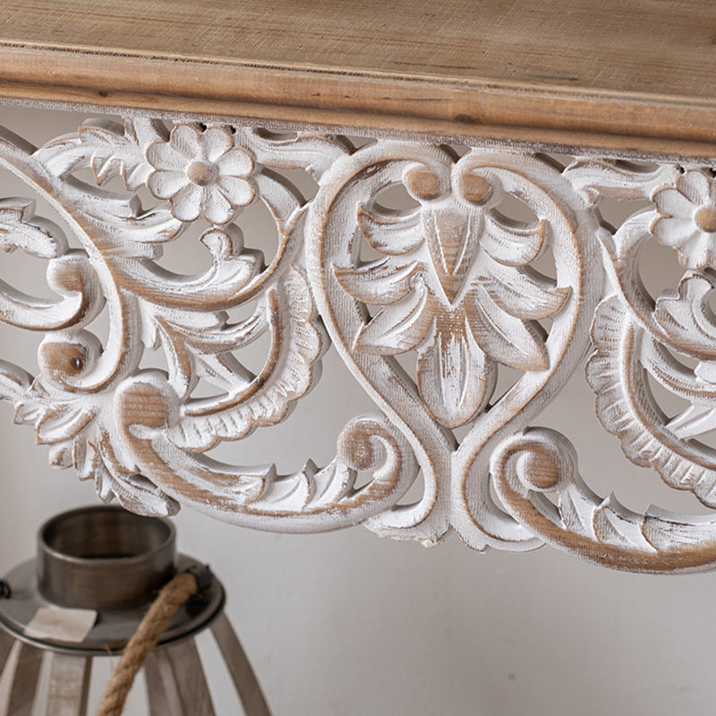 Rectangle Shape French Country Console Table White Wood Sofa Table