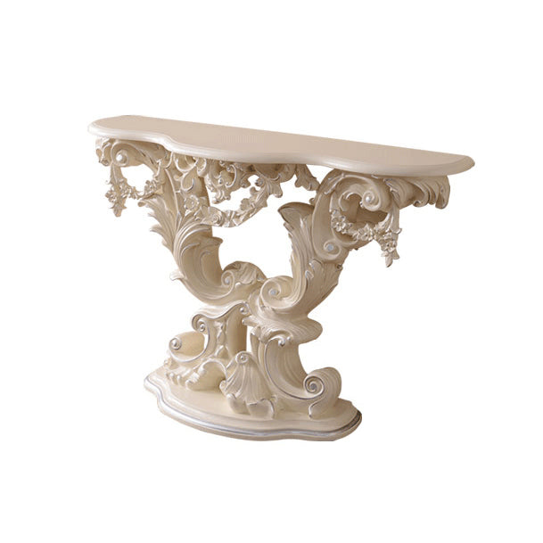 Free Form Shape Console Table Black/White/Gold Stone Console Sofa Table