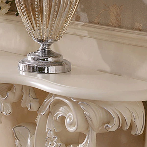 Free Form Shape Console Table Black/White/Gold Stone Console Sofa Table