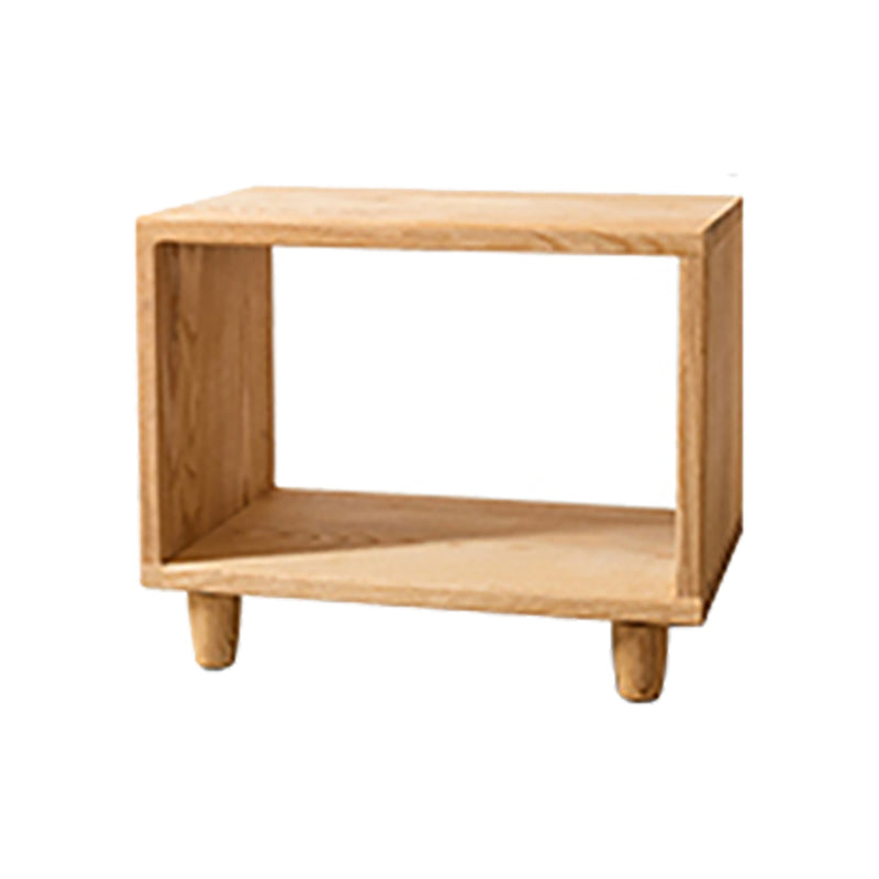 Modern Style Open Back Bookshelf Solid Wood Bookcase for Office