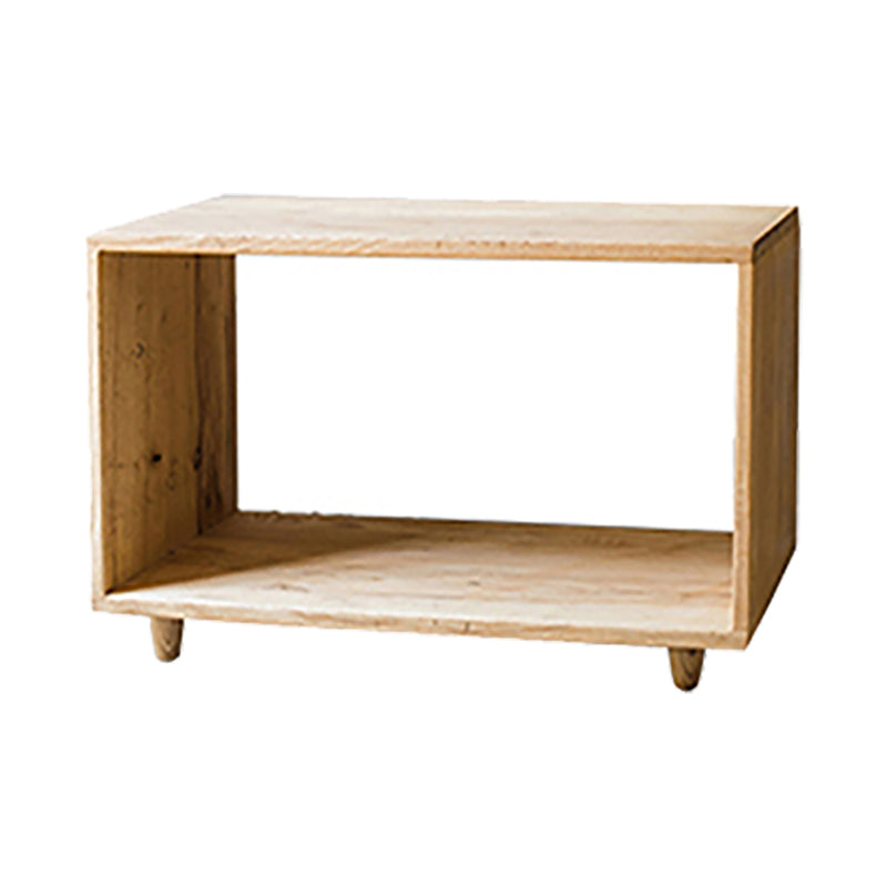 Modern Style Open Back Bookshelf Solid Wood Bookcase for Office