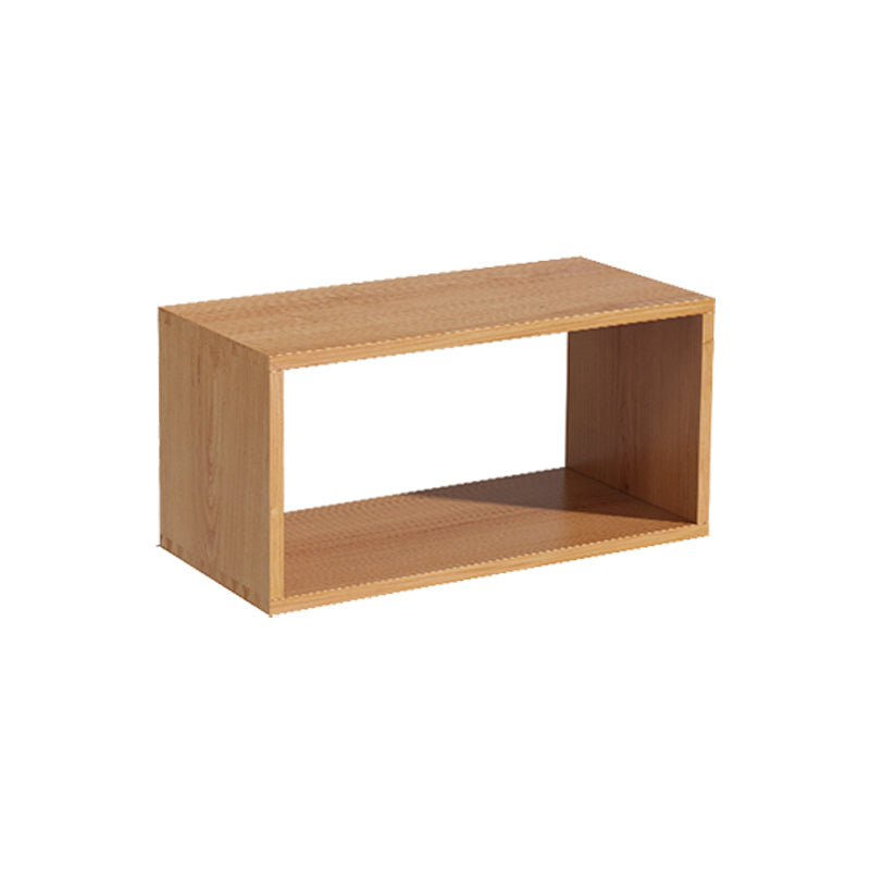 Open Back Contemporary Bookshelf Solid Wood Cube Bookcase for Office