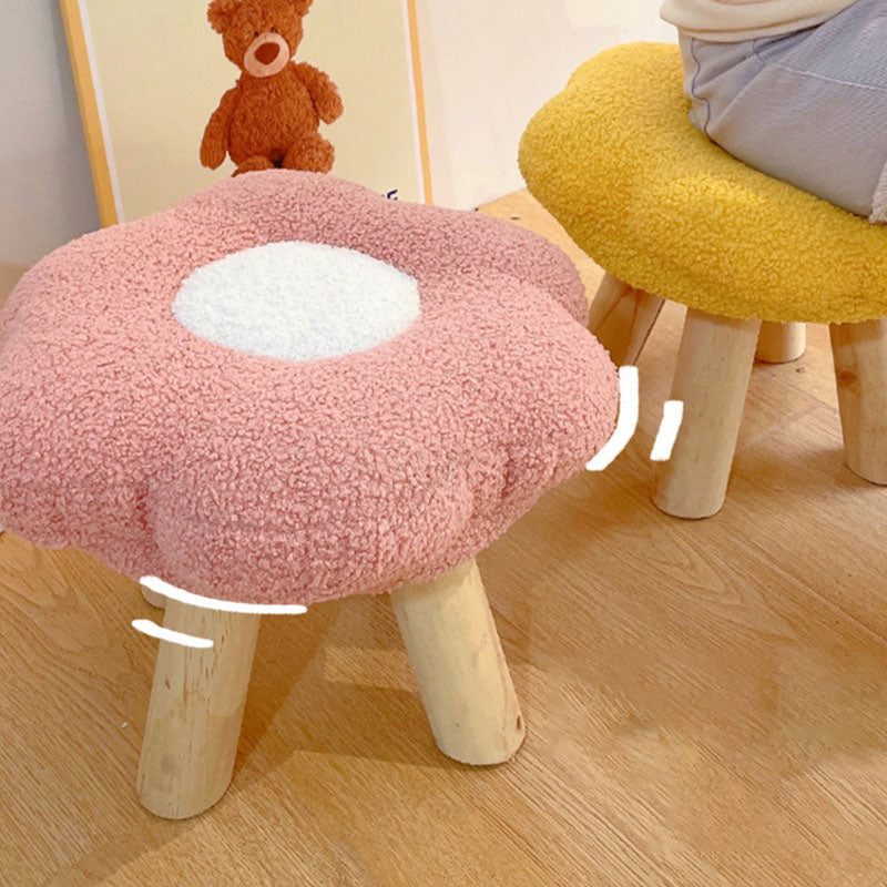 Contemporary Footstool Specialty Wood Legs Foot Stool for Home