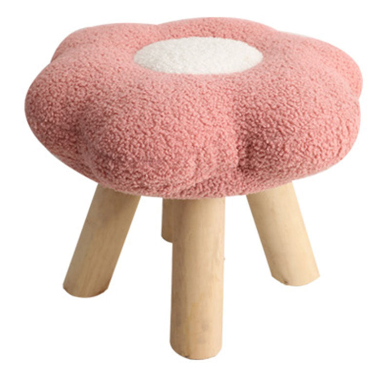 Contemporary Footstool Specialty Wood Legs Foot Stool for Home