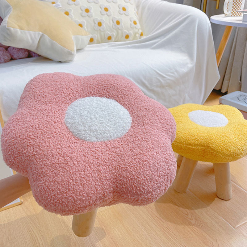 Contemporary Footstool Specialty Wood Legs Foot Stool for Home