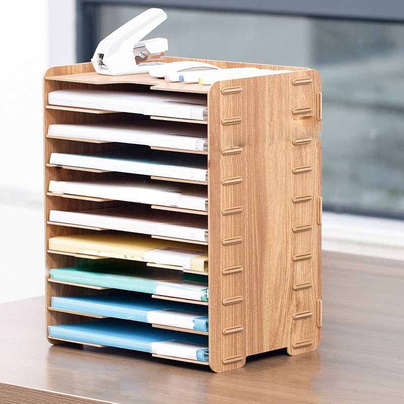 Modern Vertical Filing Cabinet Wooden Frame File Cabinet for Office