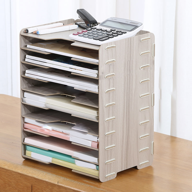 Modern Vertical Filing Cabinet Wooden Frame File Cabinet for Office