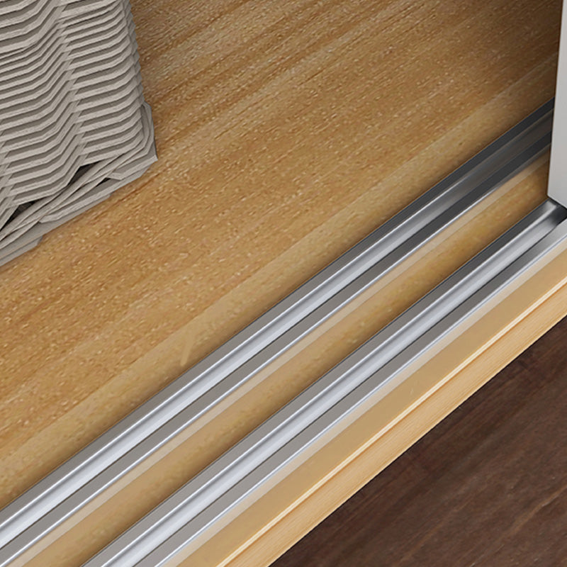 Rectangular Wardrobe Cabinet Modern Minimalist Wooden Wardrobe Armoire