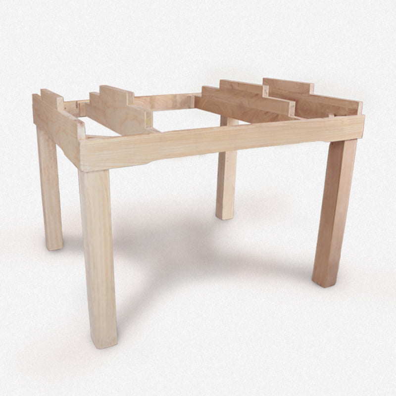 Modern Glass Desktop Stretchable Dining Table Oak Base for Dining Room
