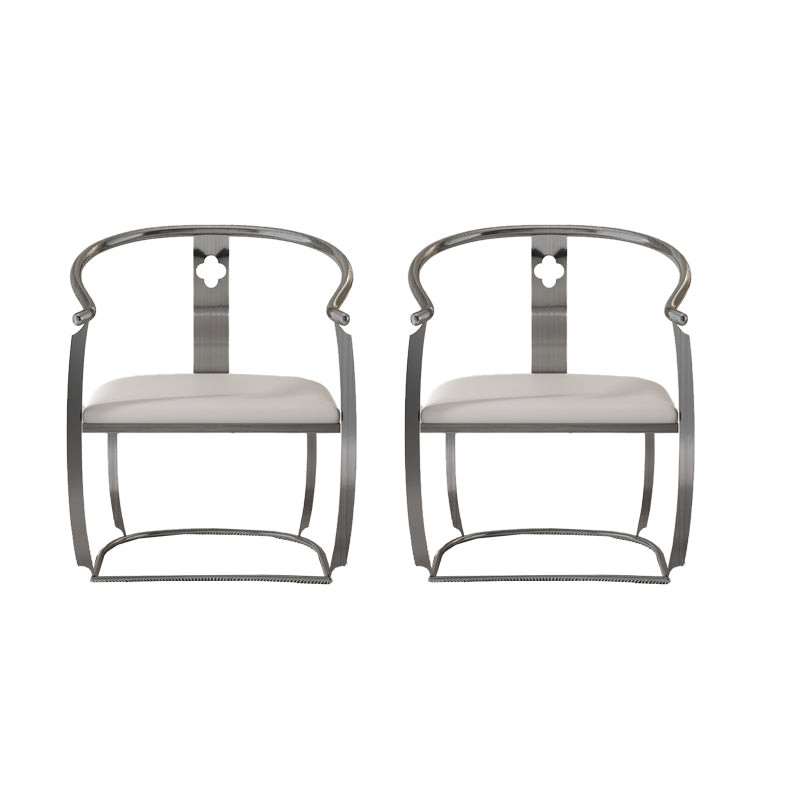 Modern Armrest Backrest Cushion Chair with Metal Base for Living Room