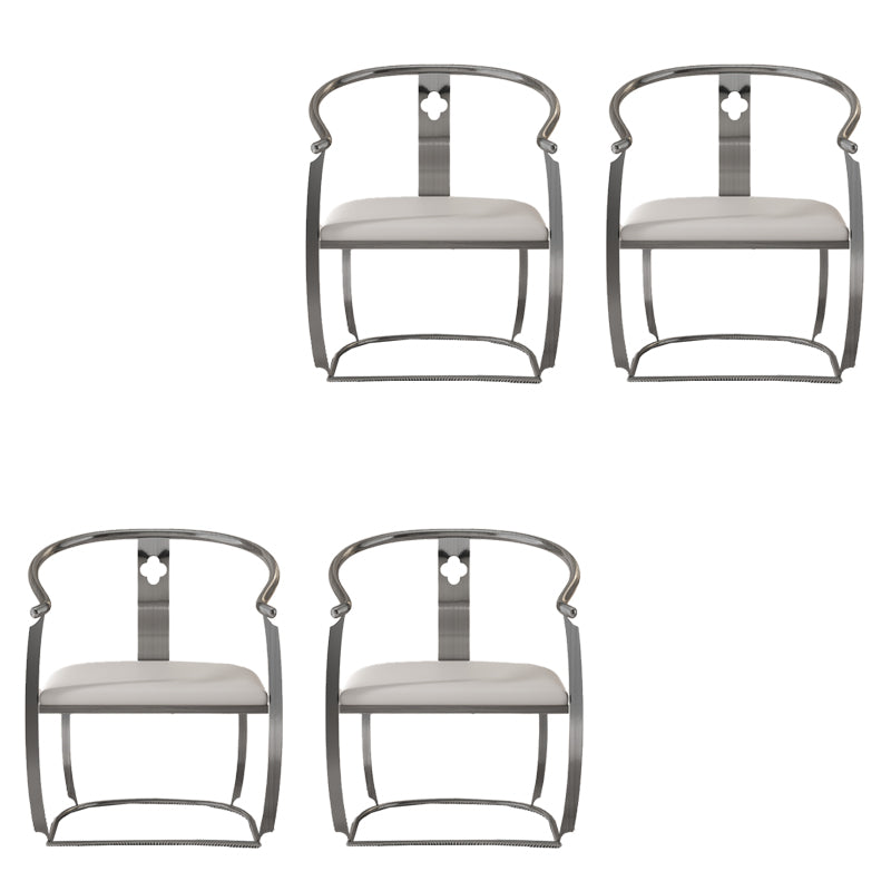 Modern Armrest Backrest Cushion Chair with Metal Base for Living Room