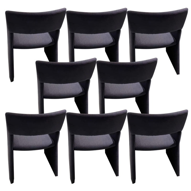 Contemporary Style Arm Chair Wood Open Back Dining Accent Chair for Kitchen