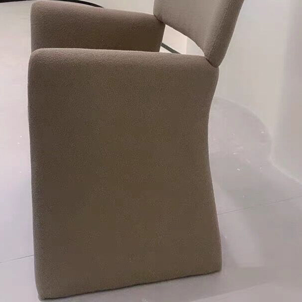 Contemporary Style Arm Chair Wood Open Back Dining Accent Chair for Kitchen