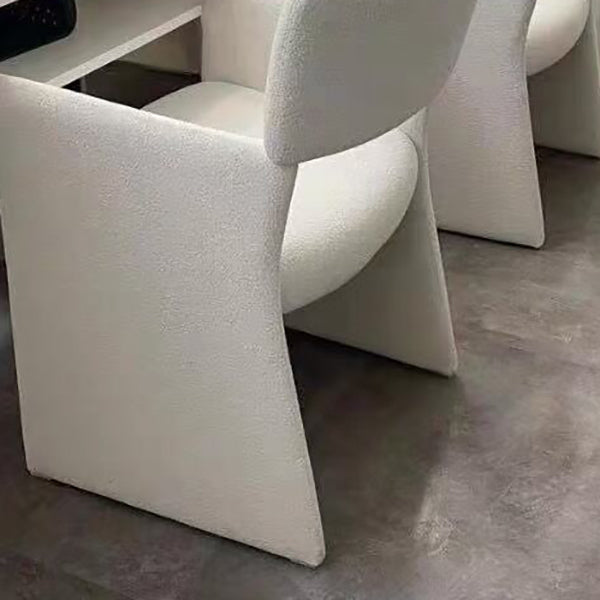 Contemporary Style Arm Chair Wood Open Back Dining Accent Chair for Kitchen