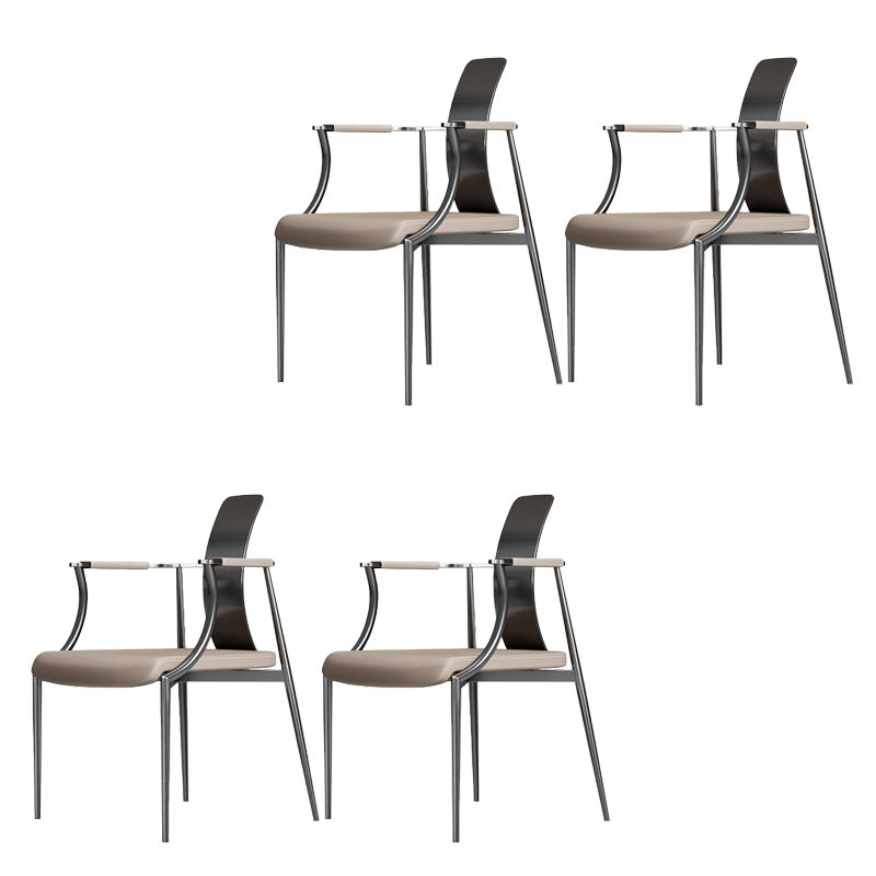 Glam Armrest Backrest Cushion Chair with Metal Legs for Living Room