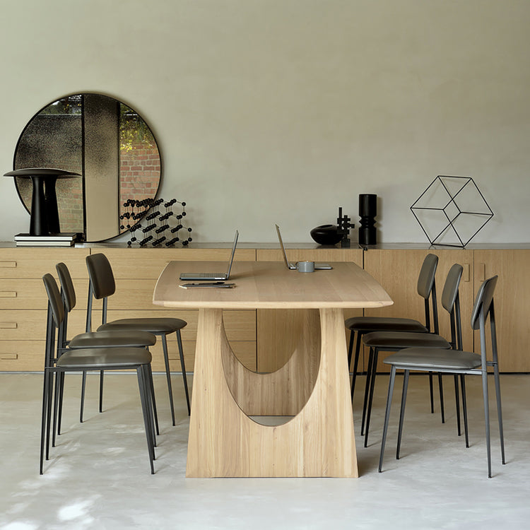 Contemporary Side Chair Metal Open Back Dining Room Chair for Home