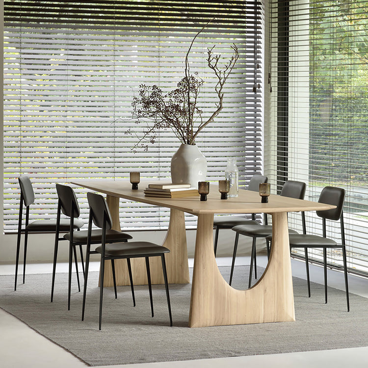 Contemporary Side Chair Metal Open Back Dining Room Chair for Home
