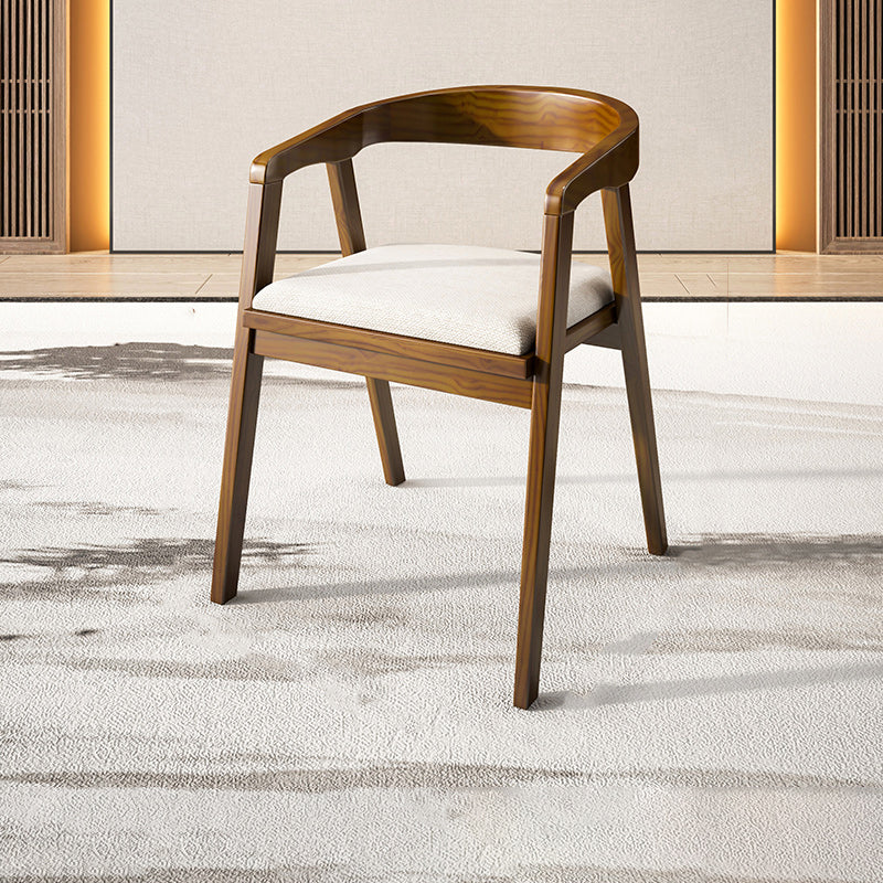 Contemporary Style Chair Wood Dining Accent Chair for Kitchen