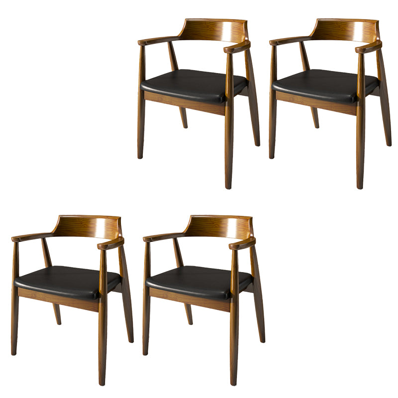 Contemporary Style Chair Wood Dining Accent Chair for Kitchen