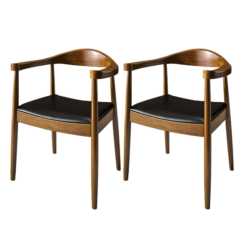 Contemporary Style Chair Wood Dining Accent Chair for Kitchen