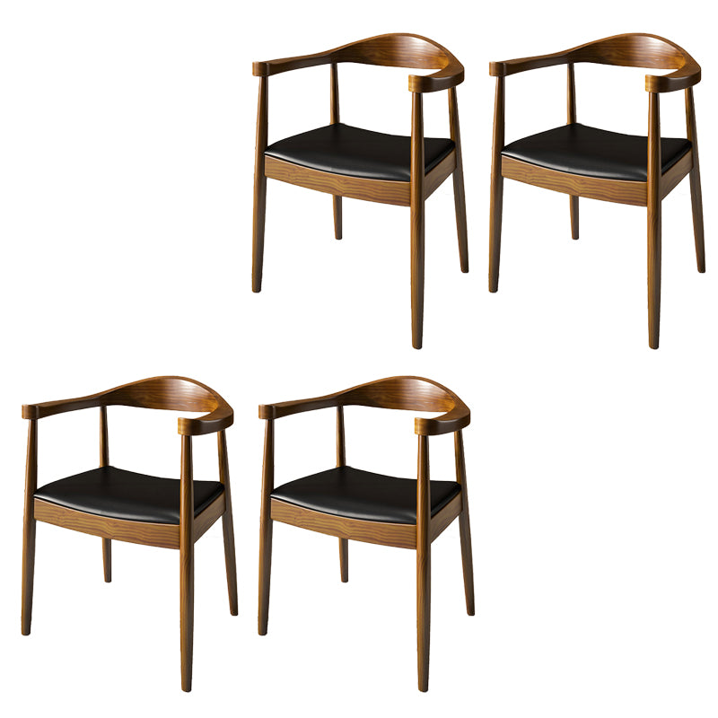 Contemporary Style Chair Wood Dining Accent Chair for Kitchen