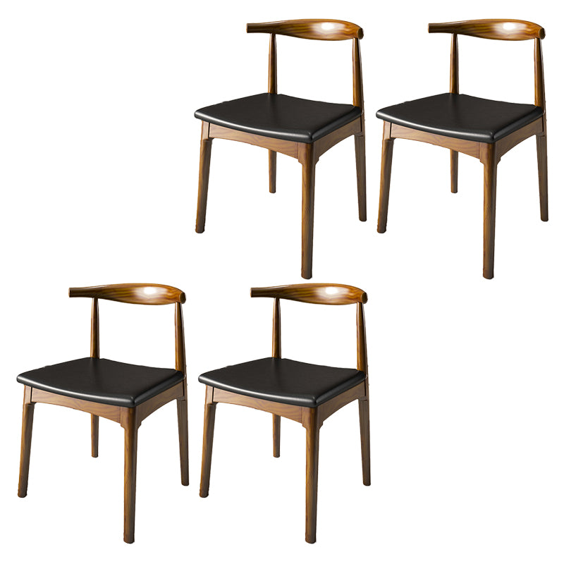 Contemporary Style Chair Wood Dining Accent Chair for Kitchen