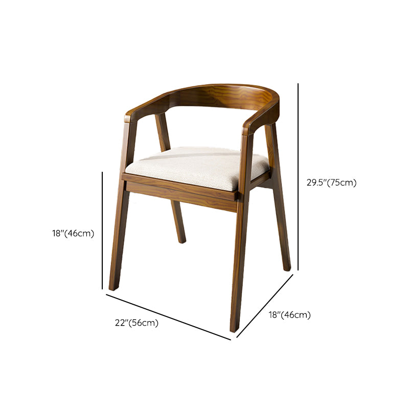 Contemporary Style Chair Wood Dining Accent Chair for Kitchen
