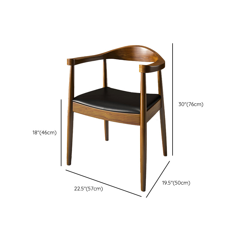 Contemporary Style Chair Wood Dining Accent Chair for Kitchen