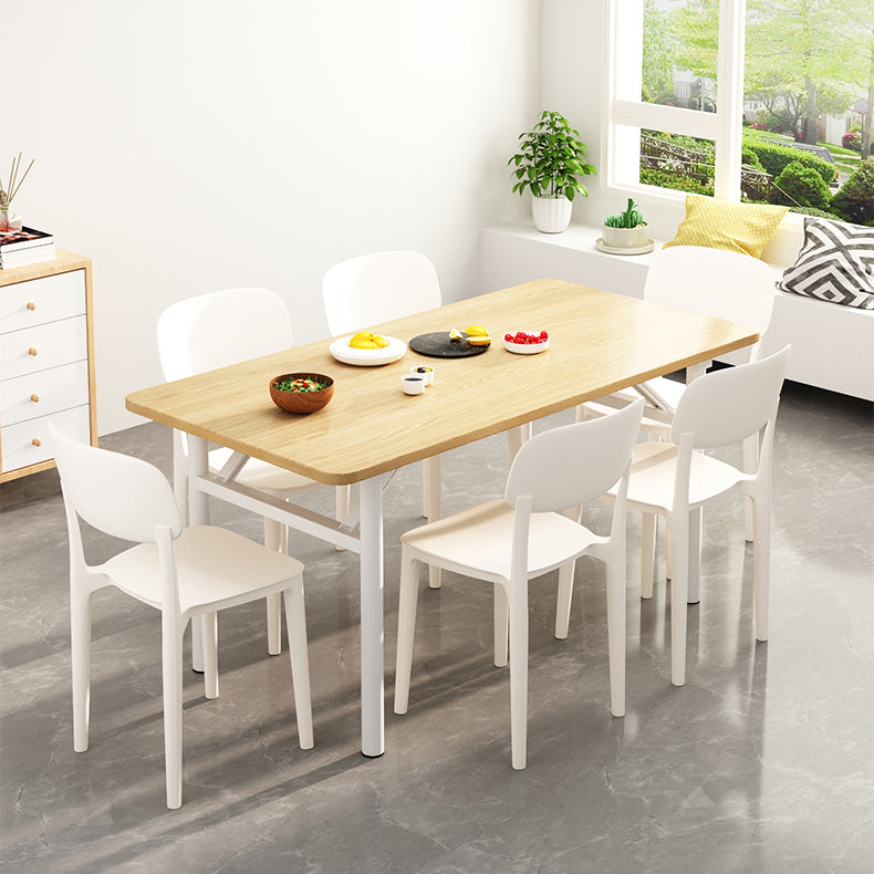 Nordic Backrest Stackable Acrylic Chair with Acrylic Legs for Dining Room