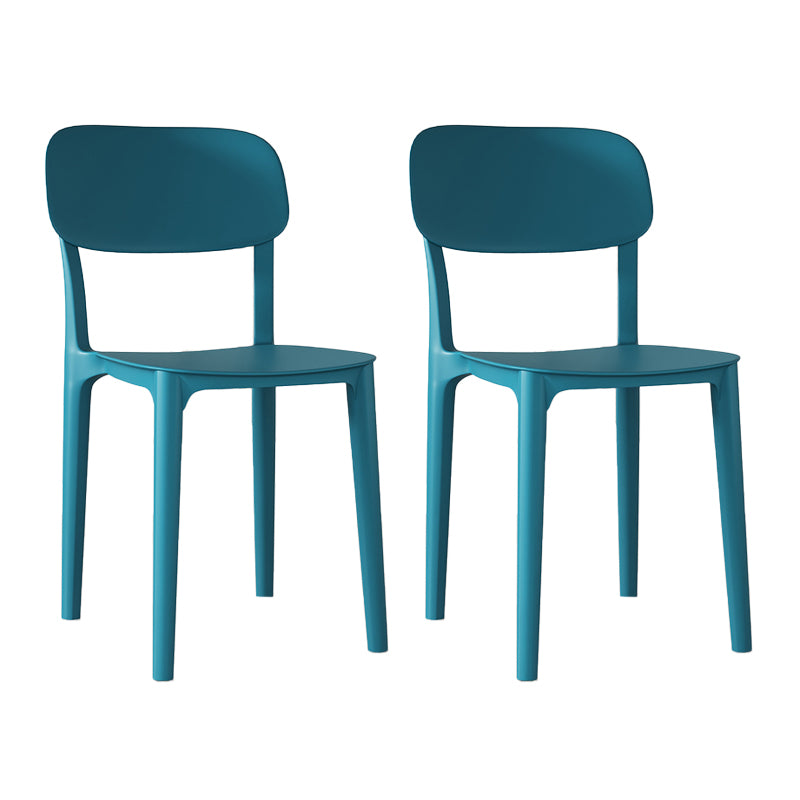 Nordic Backrest Stackable Acrylic Chair with Acrylic Legs for Dining Room